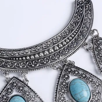 LOVBEAFAS Módní Boho Náhrdelník Collares Prohlášení Náhrdelník Vintage Maxi Collier Šperky Turecko Ženy Náhrdelník