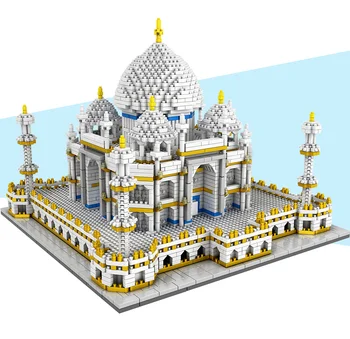 3950Pcs Hračky pro Děti Creator Mini Bloky světově Proslulé Architektury Taj Mahal 3D Model Budově Vzdělávací Cihly Dárky