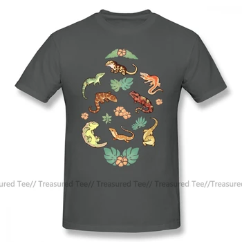 Chrlič T Shirt Gecko Rodiny Ve Žlutém T-Shirt Graphic Cotton Tee Tričko Streetwear Krátký Rukáv Vtipné Mužské 4xl Tričko