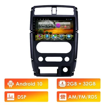 9 palcový Android 10 RDS, DSP 2 Din Car Multimedia Stereo Přehrávač gps Navigační systém Pro Suzuki Jimny 2007 2008 2009-2012