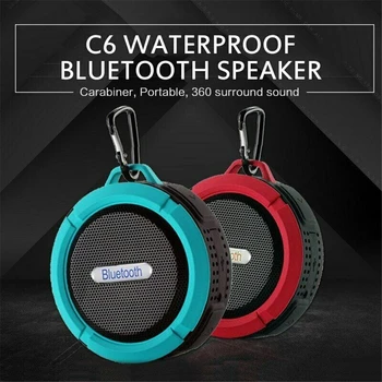 Bezdrátové C6 Vodotěsný Bluetooth Reproduktor Pro Bluetooth Voda-důkaz Venkovní Dobíjecí Přenosný Voděodolný Bluetooth Reproduktor