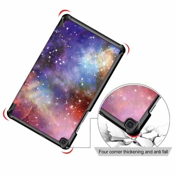 Ultra-tenký vzor Knihy Magnetický Flip Kryt Tabletu Pouzdro pro Samsung Tab A 8.0 inch SM-T290 T295 T297 T290 2019 Tablet + fólie
