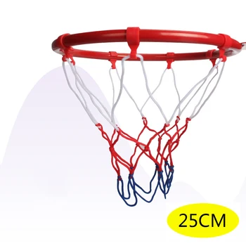 25CM Žehlička Visí Basketbalový Nástěnný Rim Net Mini Basketball Hoop Cíl Hračky, Krytý Venkovní KidsTraining Praxe Doplňky