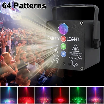 YSH Hvězdné sSky Party Fázi Světla Hlasové Ovládání Laser Projektor LED Smíšené Speciální Efekty RGB Barevné Vánoční Dekorace Lampa
