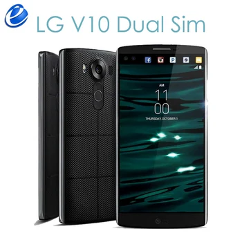 Originální Odemčený LG Dual SIM V10 H961N 2 sim, 3G A 4G GSM Android telefon, hexa-core, RAM 4 GB, 5.7