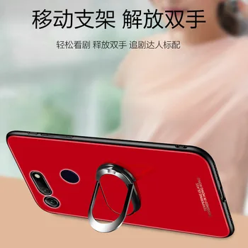 Pro Huawei Honor V20 Případě Pevného Tvrzeného Skla S podstavcem Ring Magnet Ochranný Zadní Kryt Případ pro huawei honor zobrazení 20 shell