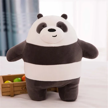58cm Kreslený Roztomilý Bare medvědi Leží Bear Soft Plyšová Panda Plyšové Hračky Kawaii Polštář pro Děti Děti Dívky Plyšová Hra Dárky