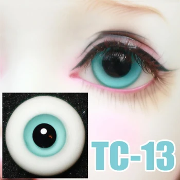 Panenka oči světle modré oči, černé žák žádné pruhy skleněné oči pro 1/3 1/4 1/6 BJD SD DD Strýc panenka bezpečnostní oči příslušenství TC-13
