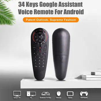 G30 Dálkové Ovládání 2.4 G Wireless Voice Air Mouse 33 Klíče, IR Učení Gyro Sensing Smart Remote Pro Herní Android Tv Box