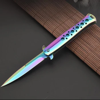 7CR17MOV Blade Nový Rovný Nůž Lovecký Nůž Outdoor Camping, Self-obrany Nástroje Taktické Skládací Nůž Kapesní Přežití Nože
