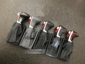 LHD Gear Shift Knob Gaitor Boot Kryt Černý Kůže Pro Audi A4 B8, A5, Q5 A6 C7 4GD713139