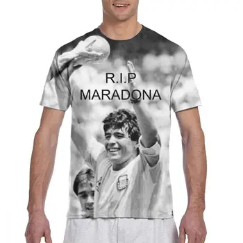 1986 Argentina Mistrů MARADONA Valdano Pánské T-Shirt Grafický Tisk Ultra Měkké a Pohodlné pro celodenní Pohodlí