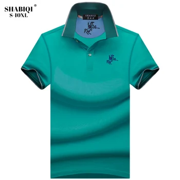 SHABIQI Polo Tričko Pro Muže Značkové Polo Pánské Bavlněné Polo Košile Pánské Krátký Rukáv Košile Pánské Polo košile Plus Velikosti S-10XL