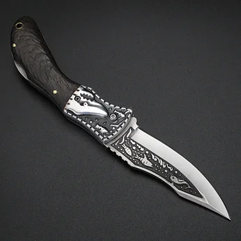 XUAN FENG venkovní camping lovecké skládací nůž rovný nůž, vysoká tvrdost krátký nůž přežití nůž