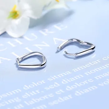 NEHZY 925 sterling silver nové ženy módní šperky vysoce kvalitní crystal zirkon retro jednoduché duté ve tvaru srdce náušnice
