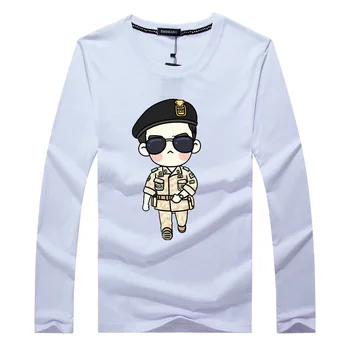Nové Příjezdu Podzim 2018 Muži 3D Tištěné s Dlouhým Rukávem T-Shirt Zvířecí Vzor Mužské Módní hip hop Tričko Unisex Košile, Streetwear