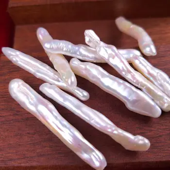 10ks Přírodní Sladkovodní Perlou Bílé Rýže Tvar Korálky Pro Výrobu Šperků DIY Náramek, Náhrdelník