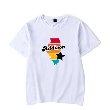 Letní Addison Rae T Shirt Muži Ženy Tees Krátký Rukáv Příležitostné Bílé Tričko Tisk Nové Módní Vysoce Kvalitní Topy O-neck Pravidelné