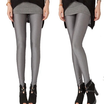 YSDNCHI Lesklé Neon Legíny Plus Velikost Spandex Černá Bílá Růže Ženy Fitness Legging Elastickým Pasem Skinny Kalhoty Girl Oblečení