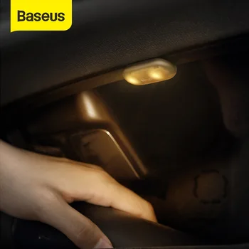 Baseus 2ks Přenosná LED Svítilna Magnetická Dotykový LED Pracovní Světlo Světlo, Kontrolní Lampa Pro Auto Interiér Světlo