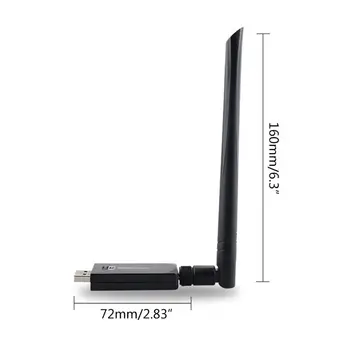 Dual Band 2.4 G/5G WiFi USB3.0 Adaptér RTL8812AU Čip Wireless AC Vysoký Zisk Antény, Síťová Karta pro Stolní Notebook