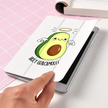 Krásné Avokádo Karikatura Tablet Pouzdro Pro iPad Air 9.7 2019 fundas Ultra Slim PU Plastový služba Smart Pokrývají Případ pro iPad mini 5 4 3