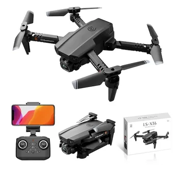 LSRC LS-XT6 Mini Skládací WiFi FPV RC Drone 4k HD, Široký Úhel Kamery 1080P Dual Camera Drone RC Vrtulníky Quadcopter UAV Hračky