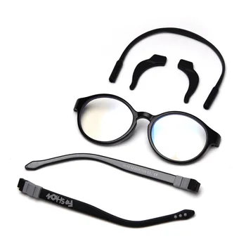 Anti-blue Light Silikonová Děti Jasné Brýle Dívky Chlapci Flexibilní Kulaté Brýle Rámy Dětské Brýle, Obroučky Brýlové Obroučky