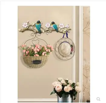 Americký styl dekorativní klíč hák, zavěšení na zeď pták řemesla, nástěnné dekorace závěs