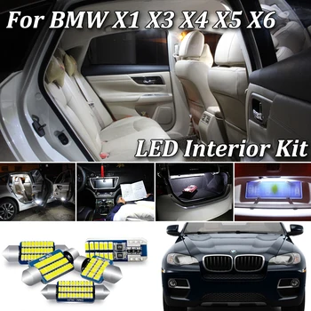 Bílé bez Chyb Canbus Pro BMW X1 E84 F48 X3 E83 F25, X4 F26 X5 E53 E70 X6 E71 E72 LED osvětlení Interiéru + spz Lampa
