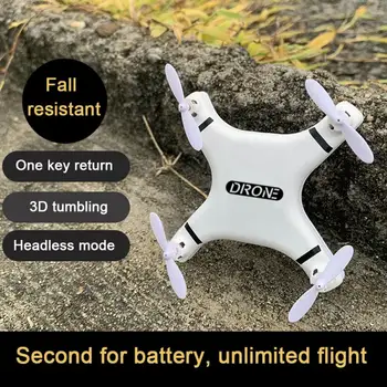 Mini Dálkové Ovládání Letadla Baterie 2.4 G Dálkové Ovládání LED Mini Kvadrokoptéra Pocket Drone Bezhlavý Režimu Jeden Klíč Vrátit Děti Hračka
