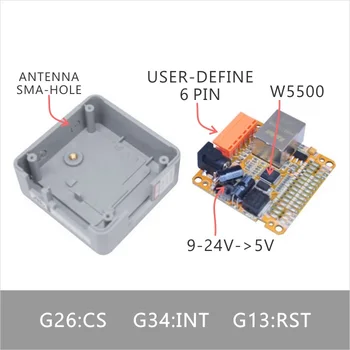 Oficiální M5Stack LAN Modul s W5500 Čip LanProto Ethernet převést Síťový Modul pro Arduino Mikrokontrolér 9-24V na 5V