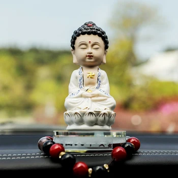 Avalokitesvara Bódhisattvy Car Decor Keramická Ozdoba Ornament Socha Buddhy Automobil Buddha Tathagata Kšitigarbha Figurka