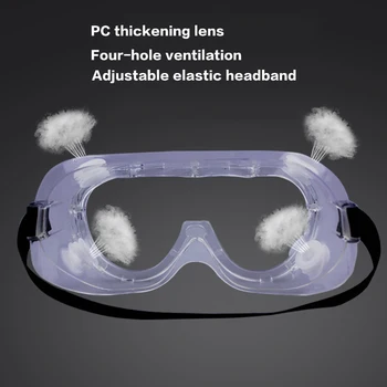 1ks Ochranné Brýle Fungují Anti-Fog Antisand větruodolný, Anti Prach, Transparentní Brýle na Ochranu Očí Bezpečnost na Články