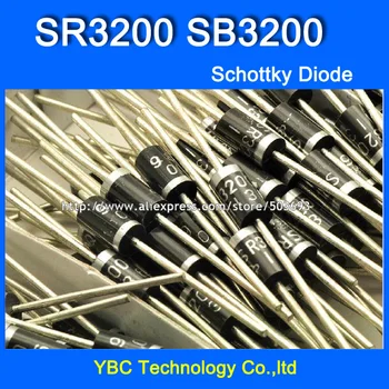 100ks/lot SR3200 SB3200 3A/200V Schottkyho Dioda