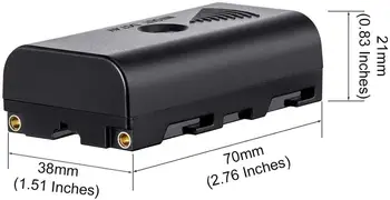 Fomito NP-F Figuríny Baterie s DC 7.4 V Napájecí Kabel pro NP-F970 F550 F750 na Monitor Fotoaparátu Neewer F100 FEELWORLD FW568 LED CN160