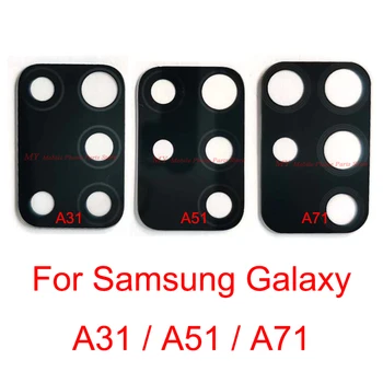 10 KS Nové zadní Zadní Kamera Skleněný Objektiv Pro Samsung Galaxy A31 A51 A71 Zpět Velký Objektiv Fotoaparátu Skleněný Kryt S Nálepkou Opravy Dílů