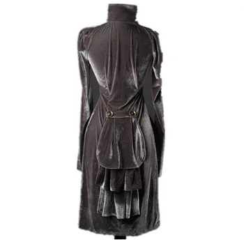 Viktoriánské Steampunk Oblek Bunda Ženy Vintage Bunda Středověké Nýt dutý Smoking Oblečení, Sexy Šaty, Renesanční Kabát