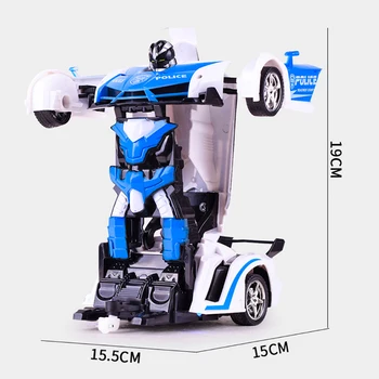 1:14 RC Auto Policie Transformace Roboty Modelu Vozidla, Roboty, Hračky Deformace Dálkové Ovládání, Auto, Děti, Hračky, Dárky Pro Kluky