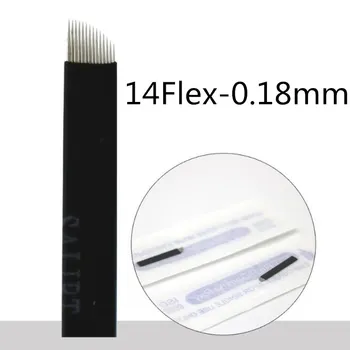 1000ks Červená/Černá/Bílá Microblading Jehly 0.18 mm Nano LAMINA MICRO Flex 12 Nůž Pro Tebori Microblading Ruční Tetování, Pero