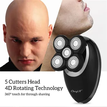 3 v 1 Elektrický holící Strojek Muži Zastřihovač nosních chloupků Omyvatelný 3D Plovoucí Čepel Hlavy, Holení, Zastřihovač Vousů Holicí Nos Vlasy Fréza