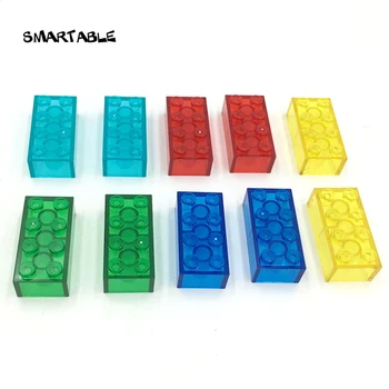 Smartable Transparentní Jasné Brick 2x4 Stavební Bloky Kreativní Hračky Pro Děti, PARNÍ Kompatibilní Všechny Značky 3001 Dárek 38pcs/lot