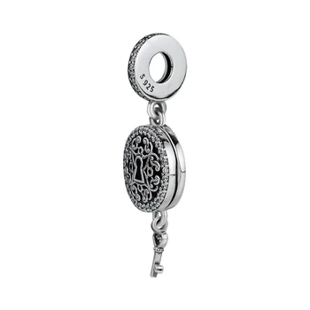 CKK se Hodí Pandora Náramek Regal Láska Klíč, Korálky Pro Výrobu Šperků Přívěsky Stříbro 925 Originální Korálek Kouzlo Kralen