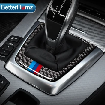 Auto doplňky z Uhlíkových vláken zámek Řadící Panel Kryt Řazení Shifter Střihu, Nálepka, car styling Pro BMW Z4 E89 (2009-) Série