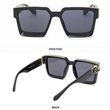 Q Módní Značka, Design Brýle Punk Náměstí Osobnosti sluneční Brýle Uv proof Brýle Unisex Integrované Brýle UV400 очки