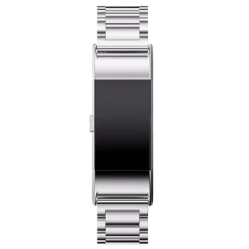 HOT-Luxusní Náhradní Nerezové Oceli Hodinky Kapela Popruh Pro Fitbit Charge 2, Silver