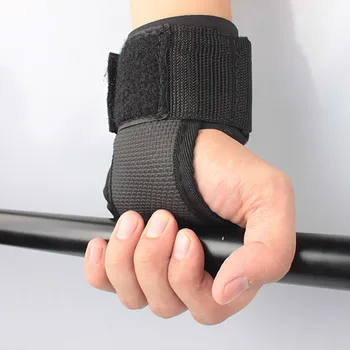 Fitness Vzpírání Rukavice Posilovna Grip Palm Protector Popruh vzpírání Podložka Zápěstí Zábaly Činka Rukavice fitness Vybavení