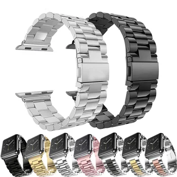 Nejnovější 2019 ProBefit Edelstahl Popruh Für Apple Uhr 42mm 38mm Serie 1/2/3 Metall Náramek Armband für iWatch Serie 4 44 mm 40 mm