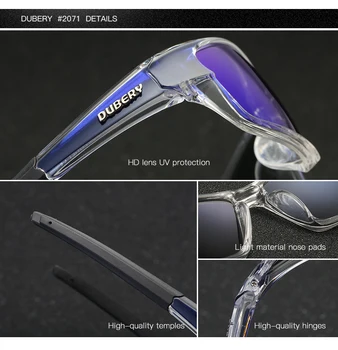 DUBERY Značky Design Pánské Brýle Polarizační Černé Řidiče sluneční Brýle, UV400 Odstíny Retro Módní Sluneční Skla Pro Muže Model D620