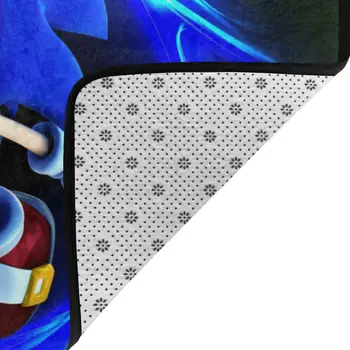 Anime Sonic the Hedgehog Koberec, Protiprokluzový systém Plocha Podlahová Rohož 3D Koberec Non-slip Děti Mat Jídelna, Obývací Pokoj, Ložnici Koberec Soft